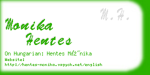 monika hentes business card